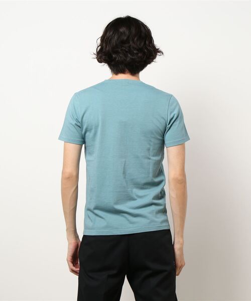 PAZZO(パッゾ)の「【PAZZO】 製品染め Vネック Tシャツ(Tシャツ/カットソー・メンズ・マスタード/ホワイト系その他/ピンク/サックスブルー系/グレー・46/44/48)」の7枚目の写真