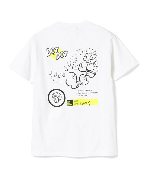 BEAMS T（ビームスティー）の「LAZZY PIZZA DELIVERY × BEAMS T / 別注 Dinosaur Tシャツ（Tシャツ/カットソー・メンズ・ホワイト・SMALL/MEDIUM/X-LARGE/LARGE）」の4枚目の写真