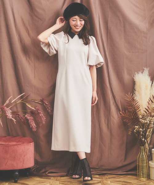 NOELA（ノエラ）の「ボリュームスリーブアイラインワンピース（ワンピース・レディース・オフホワイト/その他1/ピンク・S/M）」の16枚目の写真