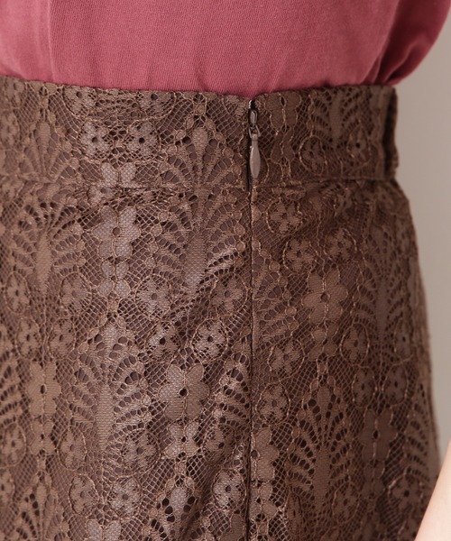 N.(N. Natural Beauty Basic)(エヌエヌナチュラルビューティーベーシック)の「◆レースマーメイドミディスカート(スカート・レディース・チャコールグレー/ブラウン/グレイッシュベージュ/ピンク/ブラック・MEDIUM)」の10枚目の写真