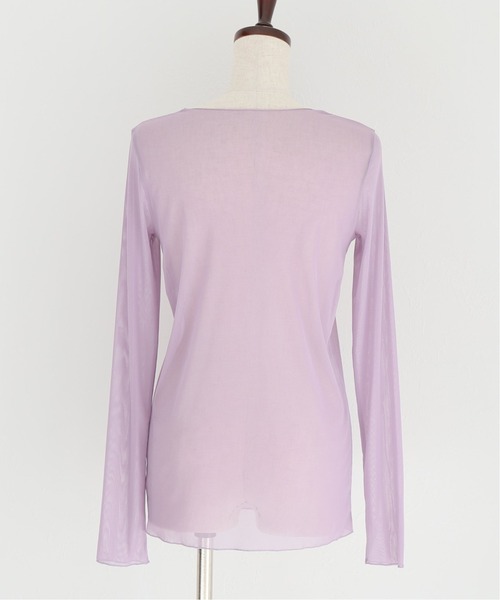 JOURNAL STANDARD（ジャーナルスタンダード）の「シアーネットクルーネックプルオーバー◆（Tシャツ/カットソー・レディース・パープル/グレー/ナチュラル・FREE）」の13枚目の写真