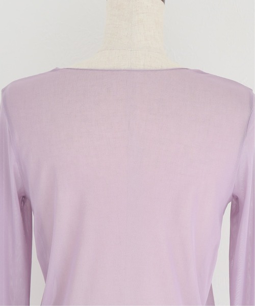 JOURNAL STANDARD（ジャーナルスタンダード）の「シアーネットクルーネックプルオーバー◆（Tシャツ/カットソー・レディース・パープル/グレー/ナチュラル・FREE）」の21枚目の写真