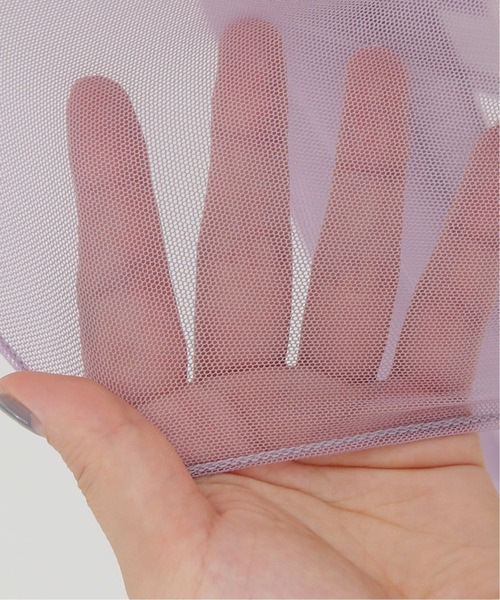 JOURNAL STANDARD（ジャーナルスタンダード）の「シアーネットクルーネックプルオーバー◆（Tシャツ/カットソー・レディース・パープル/グレー/ナチュラル・FREE）」の11枚目の写真