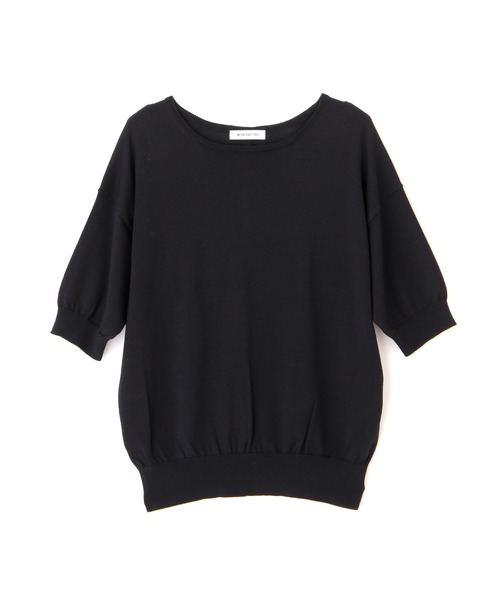 NATURAL BEAUTY BASIC（ナチュラルビューティーベーシック）の「バックパールボタンニット/0171270800（ニット/セーター・レディース・ブラック/オフホワイト/ピンク・MEDIUM）」の4枚目の写真