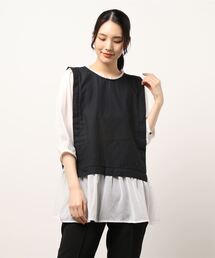 Samansa Mos2 | フェイクレイヤードチュニック(シャツ/ブラウス)