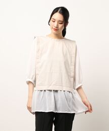Samansa Mos2 | フェイクレイヤードチュニック(シャツ/ブラウス)