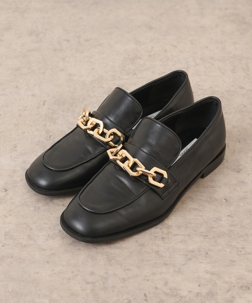 Lui's（ルイス）の「チェーンローファー（ローファー・レディース・ブラック・23.5cm/24.5cm）」の2枚目の写真