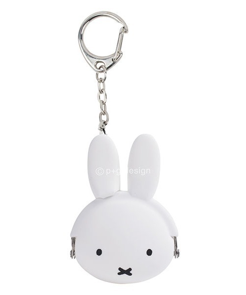 Miffy（ ミッフィー）の「mimi POCHI BABY miffy キーリング付がま口ミニケース（キーホルダー・レディース・ブラック/ホワイト・FREE）」の3枚目の写真