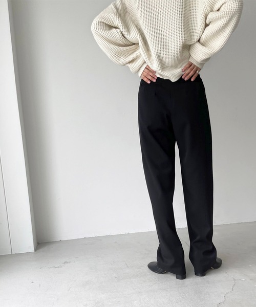 CANAL JEAN（キャナルジーン）の「via j(ヴィアジェイ) レーヨンポリタックパンツ（その他パンツ・レディース・チャコールグレー/ブラウン/ブラック・SMALL/MEDIUM）」の14枚目の写真