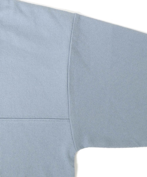 GLAZOS(グラソス)の「厚手天竺・ドロップショルダー切替オーバルバックプリント長袖Tシャツ(Tシャツ/カットソー・キッズ・ライトブルー/ホワイト/チャコールグレー・130cm/150cm/140cm/170cm/160cm)」の18枚目の写真