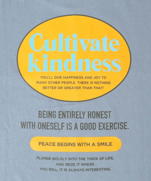 GLAZOS(グラソス)の「厚手天竺・ドロップショルダー切替オーバルバックプリント長袖Tシャツ(Tシャツ/カットソー・キッズ・ライトブルー/ホワイト/チャコールグレー・130cm/150cm/140cm/170cm/160cm)」の5枚目の写真