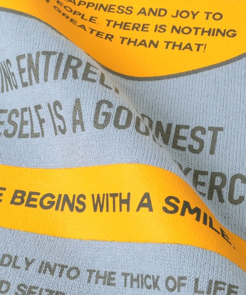 GLAZOS(グラソス)の「厚手天竺・ドロップショルダー切替オーバルバックプリント長袖Tシャツ(Tシャツ/カットソー・キッズ・ライトブルー/ホワイト/チャコールグレー・130cm/150cm/140cm/170cm/160cm)」の7枚目の写真