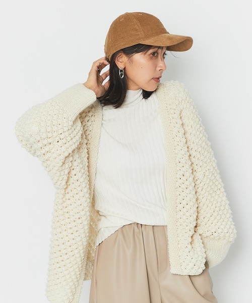 RIVE DROITE（リヴドロワ）の「ポップコーン柄が新鮮な一枚　ロービングハンドニットカーディガン（カーディガン/ボレロ・レディース・オフホワイト・FREE）」の14枚目の写真