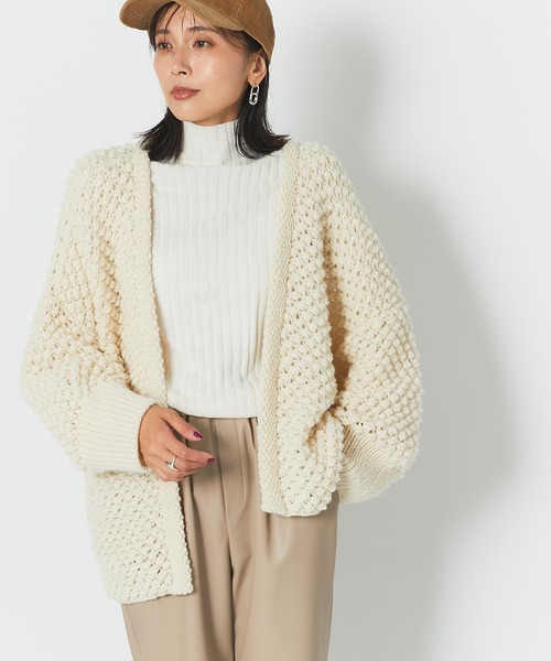 RIVE DROITE（リヴドロワ）の「ポップコーン柄が新鮮な一枚　ロービングハンドニットカーディガン（カーディガン/ボレロ・レディース・オフホワイト・FREE）」の17枚目の写真