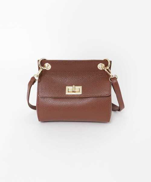 AULENTTI オウレンティ ショルダーバッグ レザー CUOIO BROWN オウレンティ AULENTTI AULENTTI ショルダーバッグ DI 3014 DO