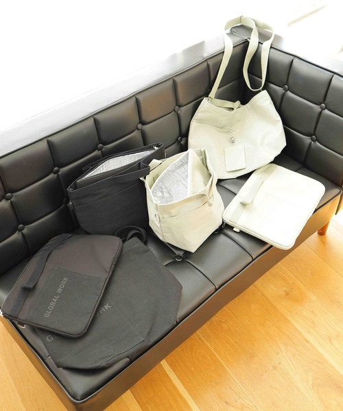 GLOBAL WORK（グローバルワーク）の「MYSTYLE トートM/959101（トートバッグ・レディース・ブラック/ベージュ/オフホワイト/ライトグリーン・FREE）」の21枚目の写真