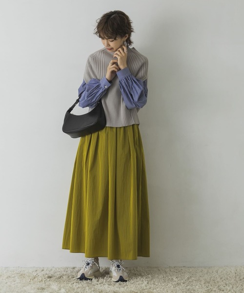 URBAN RESEARCH（アーバンリサーチ）の「リブニットベスト（ニット/セーター・レディース・グレー系その他/グリーン系その他/ブラウン・FREE）」の10枚目の写真