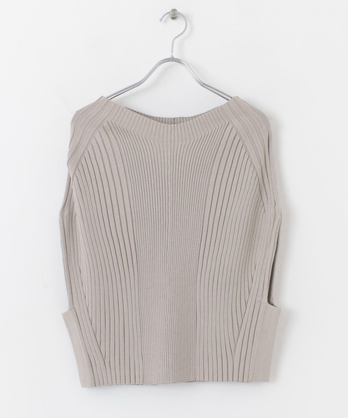 URBAN RESEARCH（アーバンリサーチ）の「リブニットベスト（ニット/セーター・レディース・グレー系その他/グリーン系その他/ブラウン・FREE）」の7枚目の写真