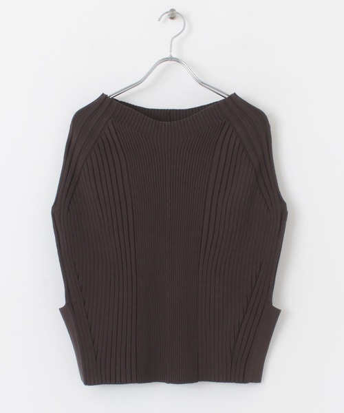 URBAN RESEARCH（アーバンリサーチ）の「リブニットベスト（ニット/セーター・レディース・グレー系その他/グリーン系その他/ブラウン・FREE）」の22枚目の写真