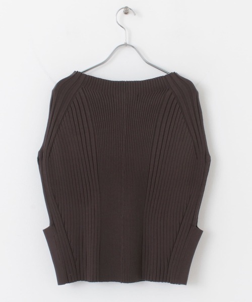 URBAN RESEARCH（アーバンリサーチ）の「リブニットベスト（ニット/セーター・レディース・グレー系その他/グリーン系その他/ブラウン・FREE）」の11枚目の写真