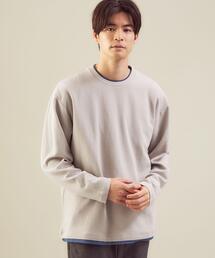 green label relaxing | <green label relaxing>ラフジャカードフェイクレイヤードクルーネック カットソー(Tシャツ/カットソー)