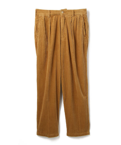 schott(ショット)の「Schott/ショット/CORDUROY DOUBLE PLEATS WIDE PANTS/コーデュロイ 2タック ワイドパンツ(その他パンツ・メンズ・ホワイト/ベージュ/ブラック・MEDIUM/LARGE/X-LARGE/SMALL/FREE)」の1枚目の写真