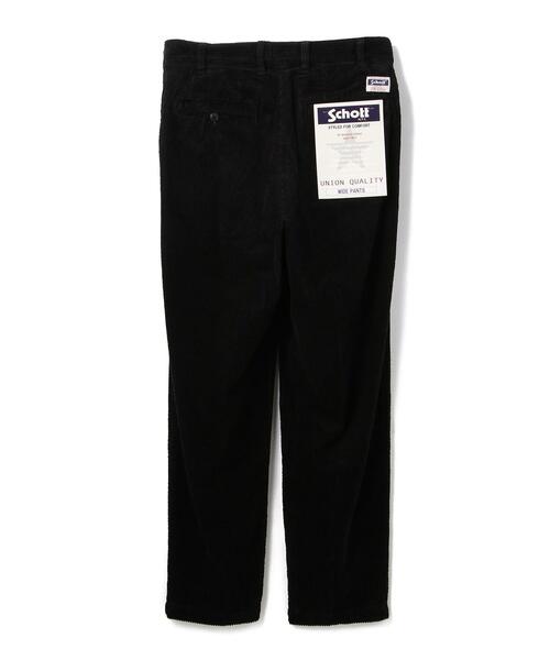 schott（ショット）の「Schott/ショット/CORDUROY DOUBLE PLEATS WIDE PANTS/コーデュロイ 2タック ワイドパンツ（その他パンツ・メンズ・ホワイト/ベージュ/ブラック・MEDIUM/LARGE/X-LARGE/SMALL/FREE）」の13枚目の写真