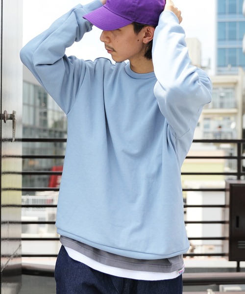 8(eight)(エイト)の「チャイニーズスウェット(スウェット・メンズ・オフホワイト/グレイッシュブルー/チャコールグレー・MEDIUM/LARGE)」の3枚目の写真