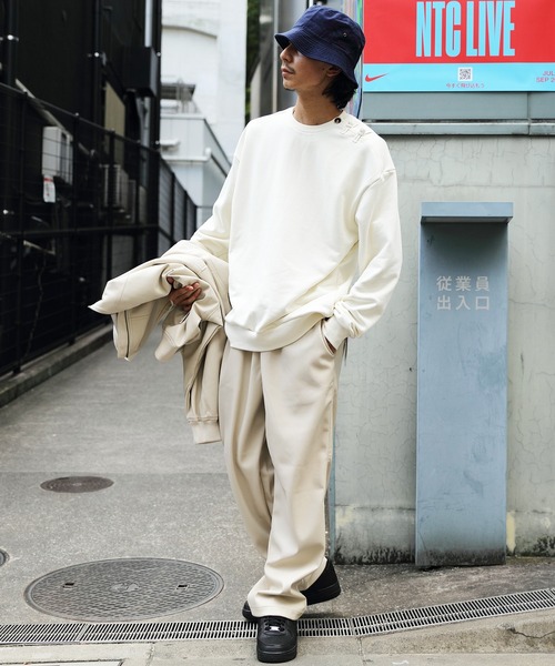 8(eight)(エイト)の「チャイニーズスウェット(スウェット・メンズ・オフホワイト/グレイッシュブルー/チャコールグレー・MEDIUM/LARGE)」の15枚目の写真