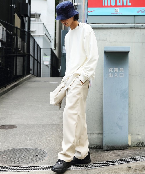 8(eight)(エイト)の「チャイニーズスウェット(スウェット・メンズ・オフホワイト/グレイッシュブルー/チャコールグレー・MEDIUM/LARGE)」の16枚目の写真