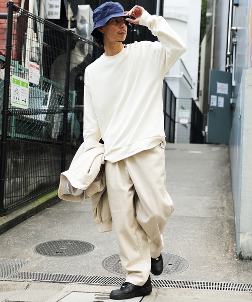 8(eight)(エイト)の「チャイニーズスウェット(スウェット・メンズ・オフホワイト/グレイッシュブルー/チャコールグレー・MEDIUM/LARGE)」の18枚目の写真