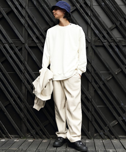 8(eight)(エイト)の「チャイニーズスウェット(スウェット・メンズ・オフホワイト/グレイッシュブルー/チャコールグレー・MEDIUM/LARGE)」の20枚目の写真