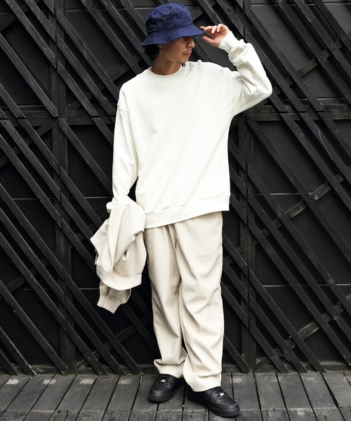 8(eight)(エイト)の「チャイニーズスウェット(スウェット・メンズ・オフホワイト/グレイッシュブルー/チャコールグレー・MEDIUM/LARGE)」の22枚目の写真