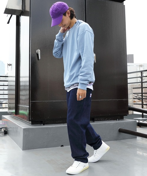 8(eight)(エイト)の「チャイニーズスウェット(スウェット・メンズ・オフホワイト/グレイッシュブルー/チャコールグレー・MEDIUM/LARGE)」の7枚目の写真