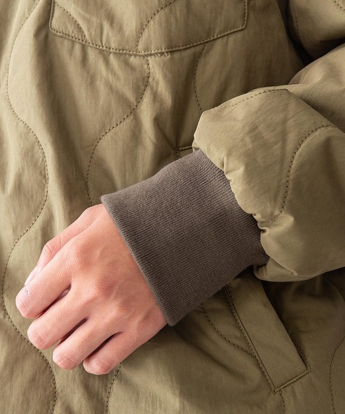 BEN DAVIS（ベンデイビス）の「【BEN DAVIS/ベンデイビス】ノーカラーミリタリー中綿キルトジャケット（ミリタリージャケット・メンズ・ブラック/カーキ・SMALL/MEDIUM/LARGE/X-LARGE）」の17枚目の写真