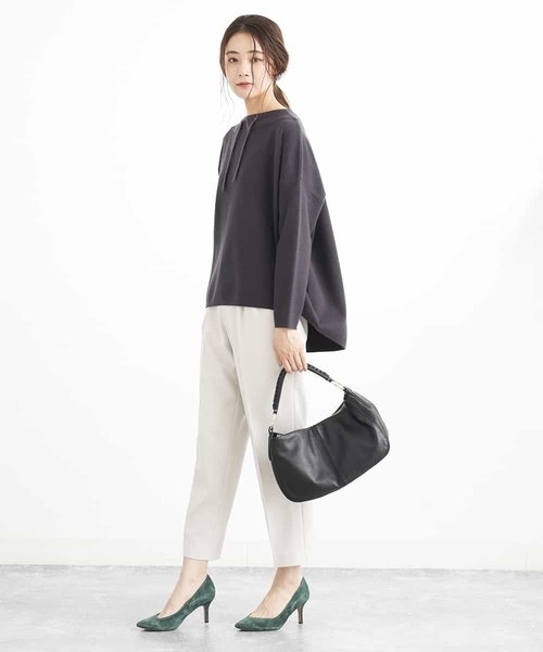 MK MICHEL KLEIN（エムケーミッシェルクラン）の「【2WAY】リアルレザーステッチデザイントートバッグ（トートバッグ・レディース・ブラック/ベージュ・00）」の17枚目の写真