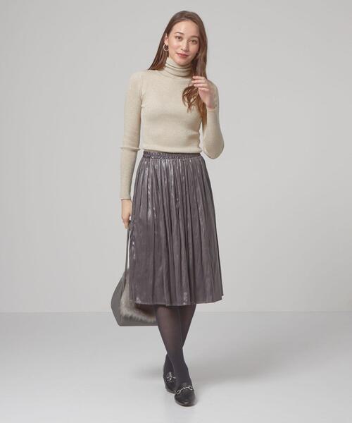 closet story(クローゼットストーリー)の「<closet story>ベーシック リブ ラメ タートルネック ニット -ウォッシャブル-(ニット/セーター・レディース・ブラック/ネイビー/ナチュラル・FREE)」の17枚目の写真