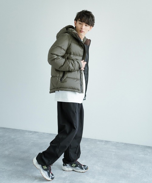 NANGA(ナンガ)の「NANGA × KRIFF MAYER コラボ 日本製 国産 ナンガ オーロラテックスレトロダウンジャケット 河田フェザー 軽量 防寒 撥水 抗菌 防臭(ダウンジャケット/コート・メンズ・ブラック/カーキ/ロイヤルブルー・M/L/XL)」の16枚目の写真