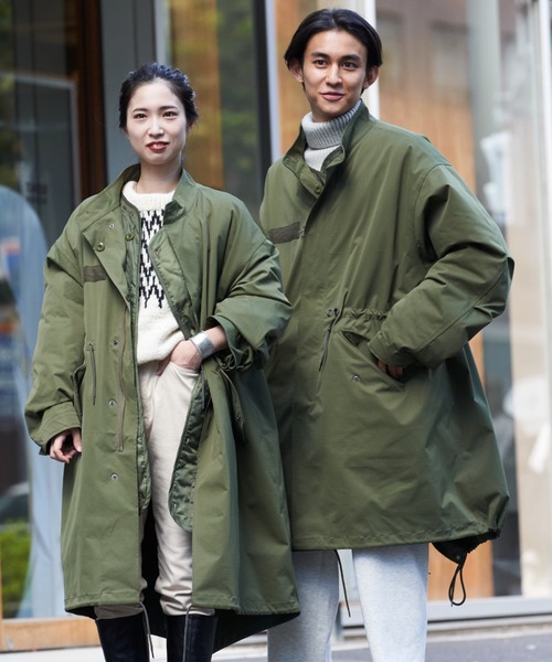 CIAOPANIC(チャオパニック)の「M-65 ビッグシルエットキルティングライナー付き3WAYモッズコート【ユニセックス】(モッズコート・レディース・ブラック/オリーブ・0/2)」の13枚目の写真