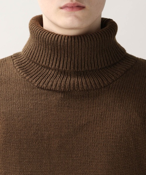 RAGEBLUE（レイジブルー）の「マーセライズ/タートルネックニット/236362（ニット/セーター・メンズ・ブラック/ブラウン/アイボリー・MEDIUM/LARGE）」の18枚目の写真