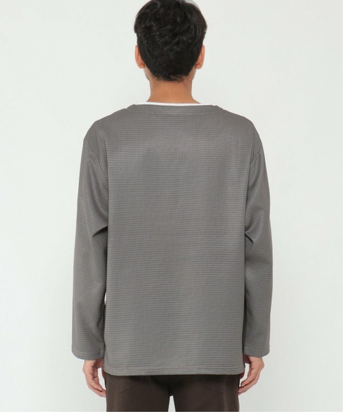 ikka（イッカ）の「キーネックシャツTアンサンブル（シャツ/ブラウス・メンズ・ネイビー/オリーブ/その他1・L/M/XL/S）」の4枚目の写真
