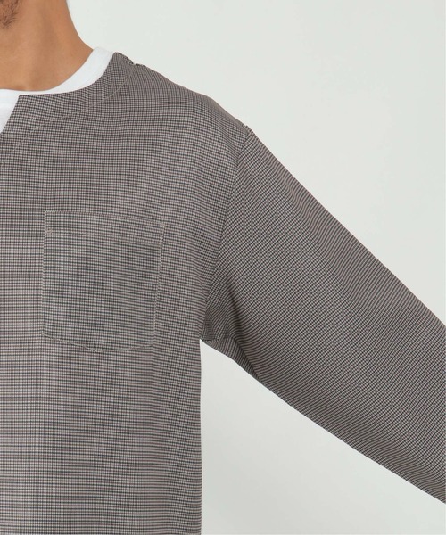 ikka（イッカ）の「キーネックシャツTアンサンブル（シャツ/ブラウス・メンズ・ネイビー/オリーブ/その他1・L/M/XL/S）」の6枚目の写真