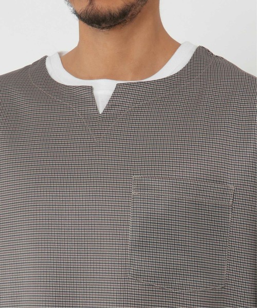 ikka（イッカ）の「キーネックシャツTアンサンブル（シャツ/ブラウス・メンズ・ネイビー/オリーブ/その他1・L/M/XL/S）」の9枚目の写真