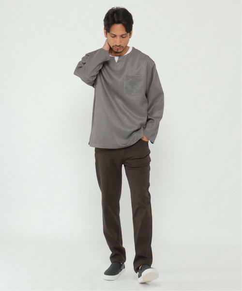 ikka（イッカ）の「キーネックシャツTアンサンブル（シャツ/ブラウス・メンズ・ネイビー/オリーブ/その他1・L/M/XL/S）」の17枚目の写真