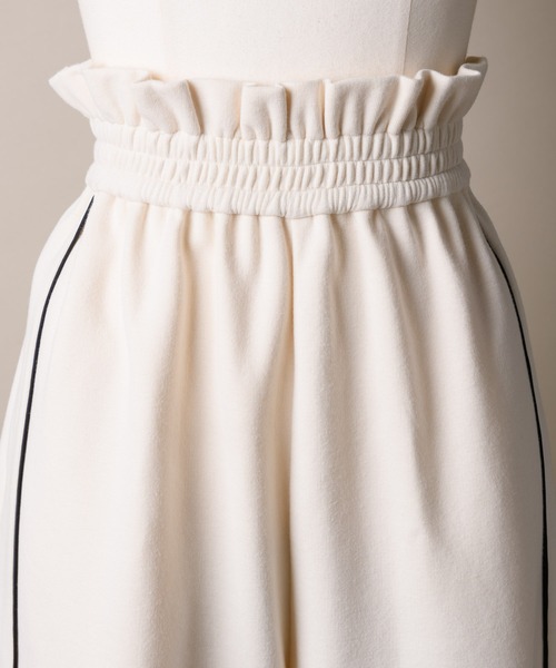 LA BELLE ETUDE(ラベルエチュード)の「ウエストフリル配色ラインスウェットパンツ(スウェットパンツ・レディース・ホワイト/チャコールグレー・S/M)」の18枚目の写真