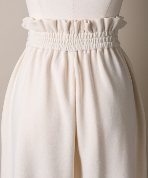 LA BELLE ETUDE(ラベルエチュード)の「ウエストフリル配色ラインスウェットパンツ(スウェットパンツ・レディース・ホワイト/チャコールグレー・S/M)」の21枚目の写真