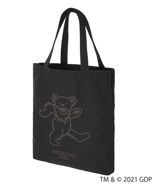 X-girl（エックスガール）の「X-girl × GRATEFUL DEAD CANVAS TOTE BAG（トートバッグ・レディース・ブラック/ホワイト・ONE SIZE）」の9枚目の写真