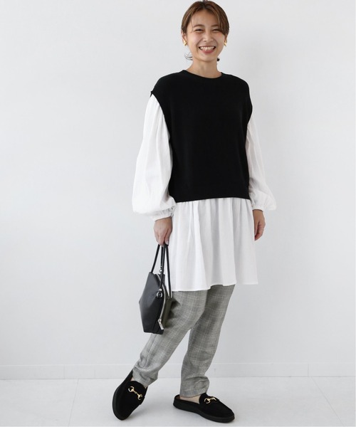 JOURNAL STANDARD relume(ジャーナルスタンダード レリューム)の「チェックイージースキニーパンツ◆(その他パンツ・レディース・ベージュ/グレー・38/36)」の3枚目の写真