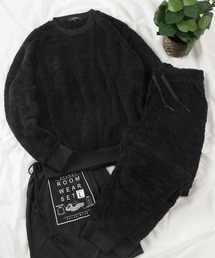 make a ray!(メイク ア レイ!)の【83】シャギーボア ルームウェア 上下セットアップ(ボアトレーナー×ボアイージーパンツ)(ルームウェア/パジャマ)