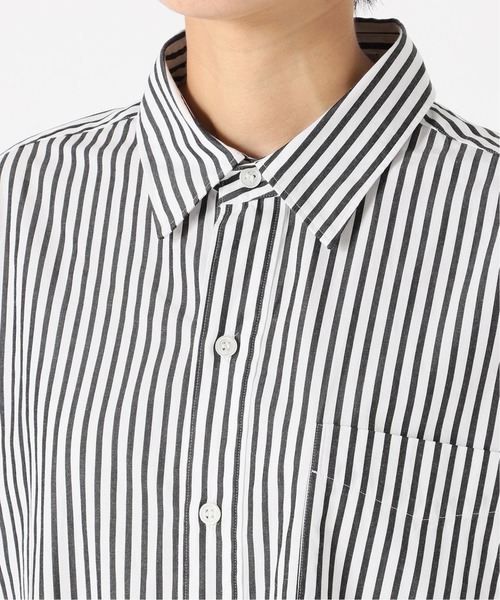 FRAMeWORK(フレームワーク)の「コットンレギュラーシャツ◆(シャツ/ブラウス・レディース・ブルー/ブルー系その他/ネイビー/ブラック・FREE)」の21枚目の写真